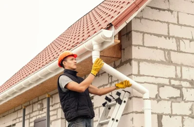 Pose et remplacement de gouttières à Stains